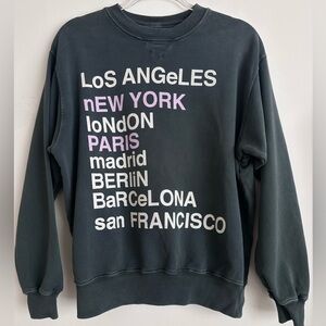 Anine Bing City Slogan Crew Neck sweatshirt